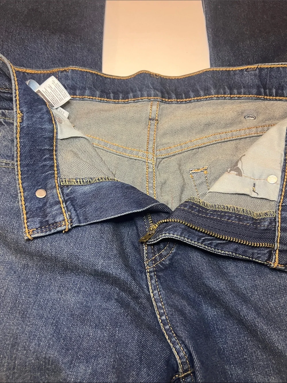 Levi's 517 Men's Bootcut Jeans Dark Wash Blue Denim 30x34 Normcore Workwear